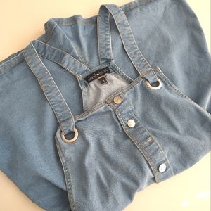 Denim Romper | Derek Heart Romper | Denim Jumper Shorts